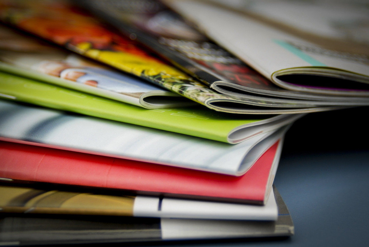 Printing services showing collection of brochures Printing services showing collection of brochures